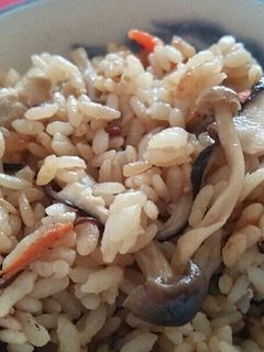 炊き込みご飯・ツナきのこ-レシピのメイン写真