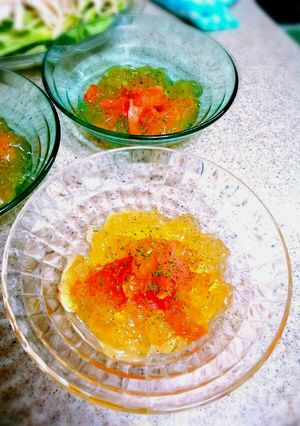 サーモンのコンソメジュレ-レシピのメイン写真