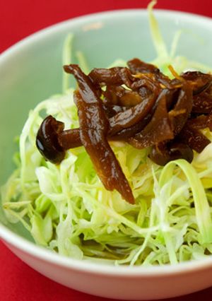 キャベツと佃煮・茸ミックスの酢の物-レシピのメイン写真