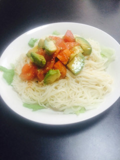アボカドとトマトのさっぱり素麺-レシピのメイン写真