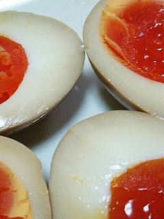 簡単味玉!!半熟卵を漬け込むだけ♪-レシピのメイン写真