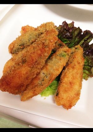 夏野菜オクラのえびはさみフライ-レシピのメイン写真