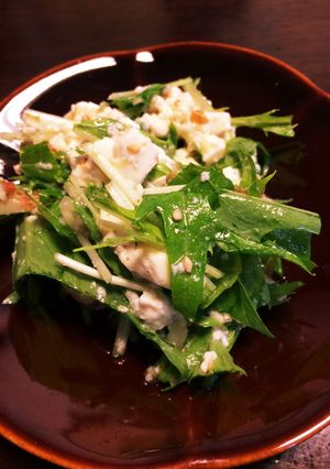 水菜と豆腐のサラダ-レシピのメイン写真