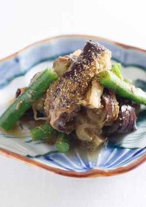 焼きなすといんげんのごま和え-レシピのメイン写真