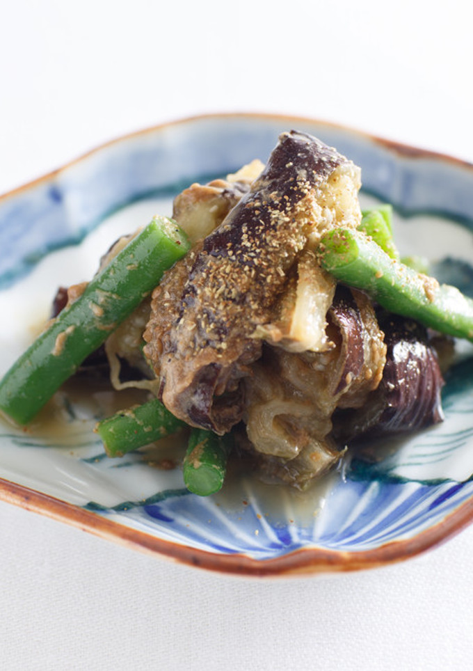 焼きなすといんげんのごま和え-レシピのメイン写真