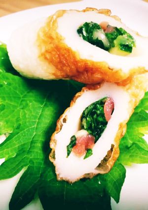 大葉をぎゅぎゅっと詰め込んだかまぼこ！-レシピのメイン写真