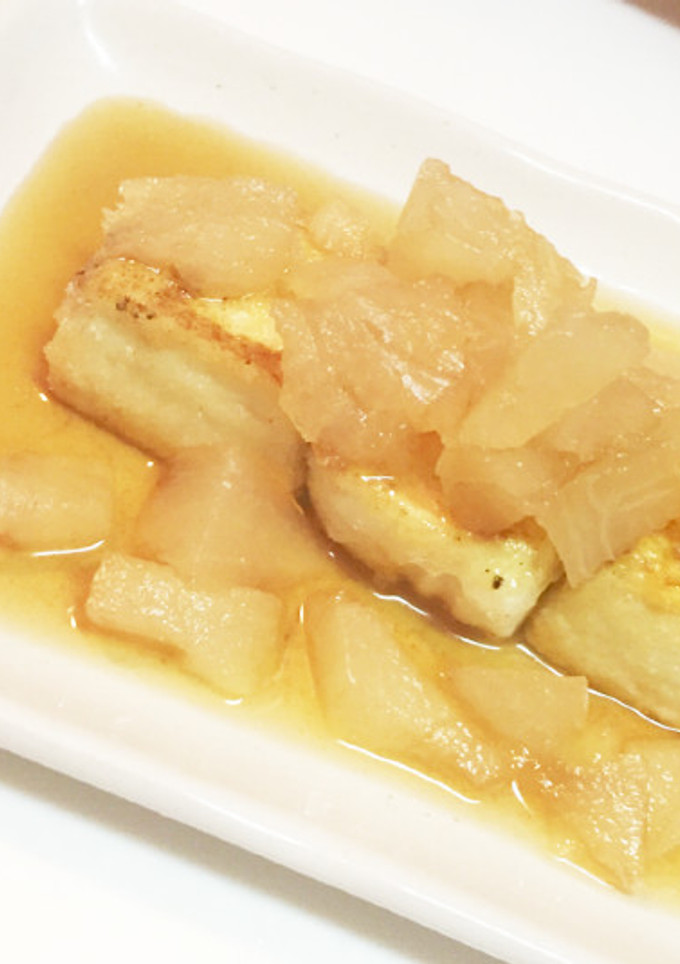 大根煮物をリメイク！揚げ出し豆腐-レシピのメイン写真
