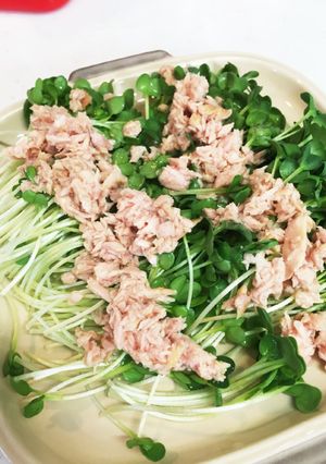 おつまみ無い？パパッとカイワレツナ缶-レシピのメイン写真