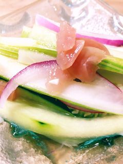 セロリとキュウリの梅マリネ-レシピのメイン写真