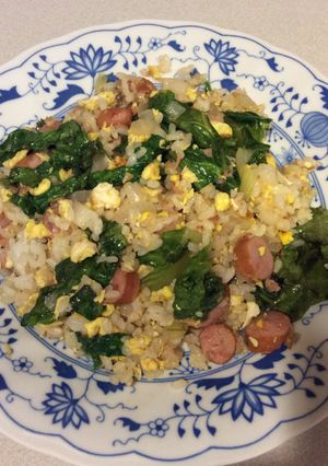 桃屋のガーリックと残り食材で簡単炒飯-レシピのメイン写真