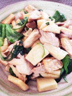 鶏とエリンギのしそバタ醤油炒め-レシピのメイン写真