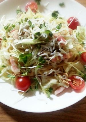 シーチキンとしらすのさっぱりわさびパスタ-レシピのメイン写真
