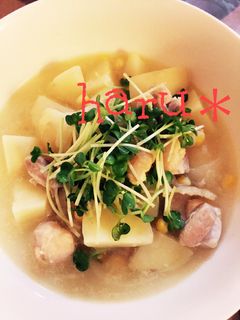 じゃがいもと鶏肉の塩バター煮*-レシピのメイン写真
