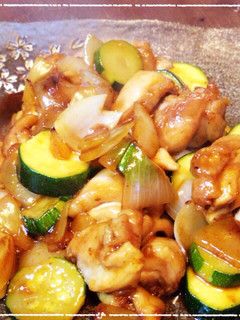 鶏とズッキーニのうま照り煮♪-レシピのメイン写真