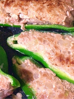 ピーマンの肉詰め-レシピのメイン写真