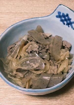 こんにゃくと切り干し大根と牛肉の煮物-レシピのメイン写真