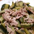 豚肉と巨大きゅうりの中華風炒め煮