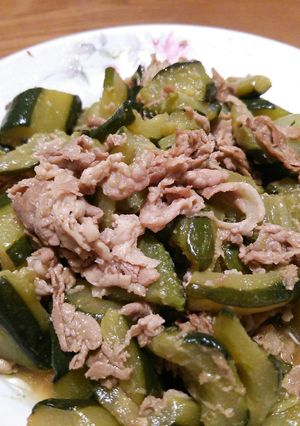 豚肉と巨大きゅうりの中華風炒め煮-レシピのメイン写真