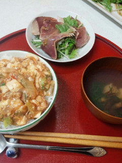 血管プラークダイエット食367(麻婆丼)-レシピのメイン写真