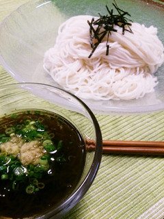 生もずくと生姜のさっぱり素麺-レシピのメイン写真