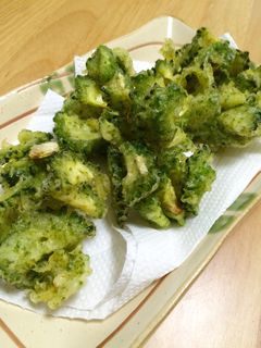 ワタも丸ごと♡やみつきゴーヤのかき揚げ♡-レシピのメイン写真