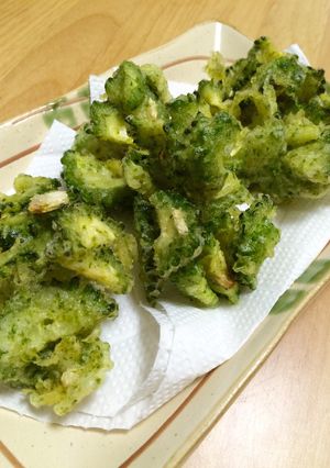 ワタも丸ごと♡やみつきゴーヤのかき揚げ♡-レシピのメイン写真