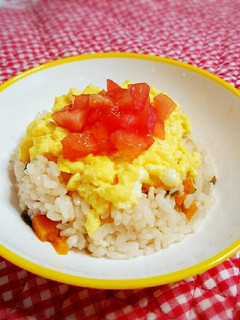離乳食後期〜*トマト大好き♡オムライス-レシピのメイン写真