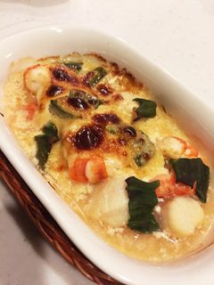 ごちそう♡エビとホタテのオーブン焼き-レシピのメイン写真