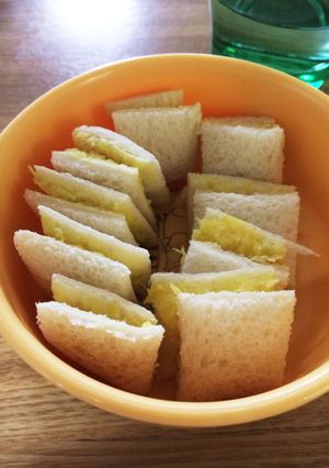 離乳食♡朝食に♡さつまいもサンドイッチ♡-レシピのメイン写真