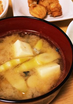 根曲がり竹の味噌汁-レシピのメイン写真