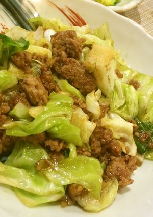 キャベツと豚ひき肉のピリ辛炒め-レシピのメイン写真