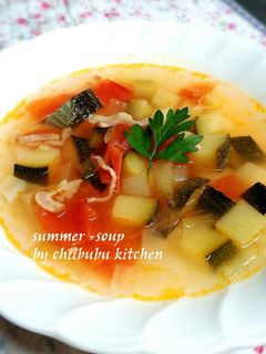 ズッキーニとトマトの*夏スープ-レシピのメイン写真