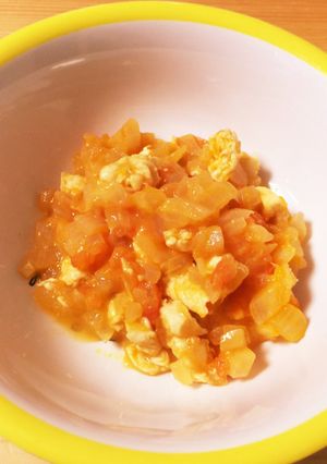 【離乳食】チキンのトマト煮★後期から-レシピのメイン写真