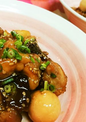 ご飯が進む【鶏肉とうずらのゴマ照焼き】-レシピのメイン写真