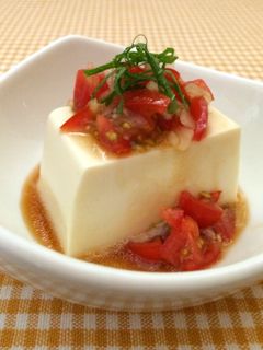 トマト冷奴-レシピのメイン写真