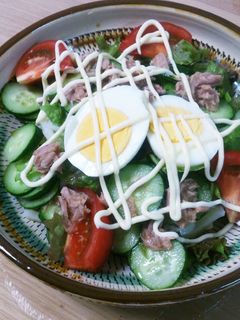 さっぱり!野菜もりもり♪サラダうどん-レシピのメイン写真