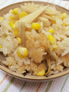 とうもろこしご飯生姜の香り-レシピのメイン写真