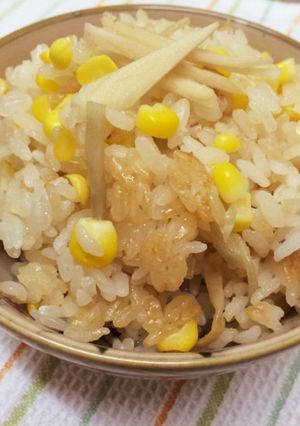 とうもろこしご飯生姜の香り-レシピのメイン写真
