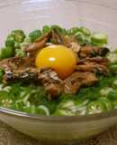 夏野菜とさんま蒲焼の冷やし塩らーめん