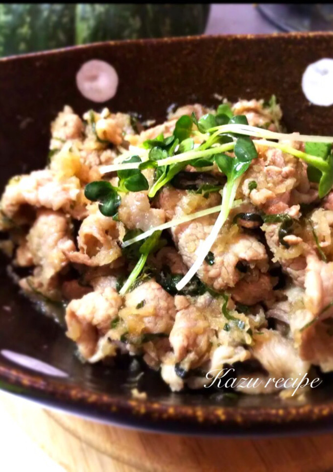 豚肉のおろし炒め-レシピのメイン写真