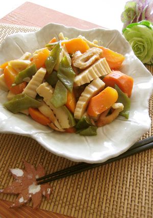 簡単☆角麩と竹輪のほっこり煮物❀-レシピのメイン写真
