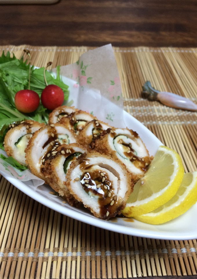 節約レシピ【ささみのしそチーズ巻き巻き】-レシピのメイン写真