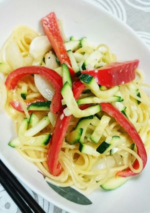 爽やか☆ズッキーニのクリームパスタ-レシピのメイン写真