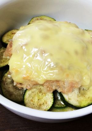 ズッキーニとツナマヨのオーブン焼き-レシピのメイン写真