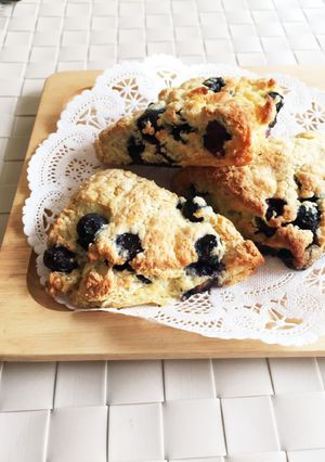 簡単HMでブルーベリースコーン。朝食にも-レシピのメイン写真