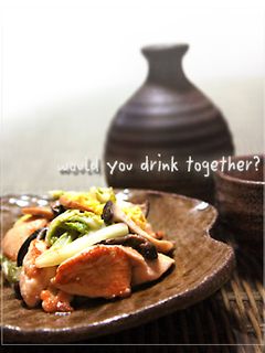 鶏胸肉とキノコの酢味噌バター炒め-レシピのメイン写真