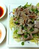 簡単❗レンジ蒸し豚肉の冷しゃぶ＆たれ２種