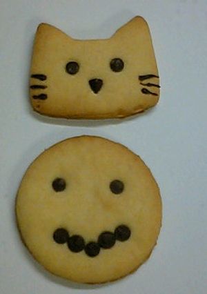 スマイルくん＆ネコクッキー-レシピのメイン写真