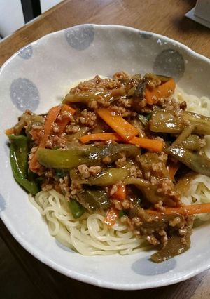 ⭐麻婆茄子の冷やし中華⭐-レシピのメイン写真