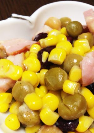 ダイエットにミックスビーンズ温サラダ-レシピのメイン写真